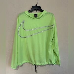 Nike Lime Green Hoodie with Silver Swoosh